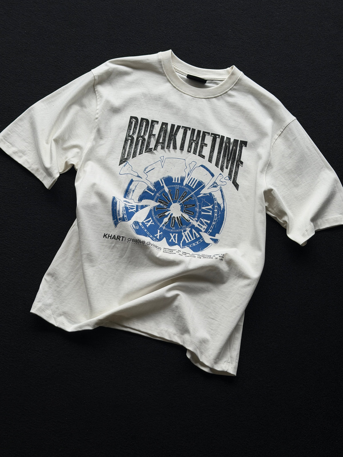 Khart Break The Time Frontprint Fivesleeve Tshirt