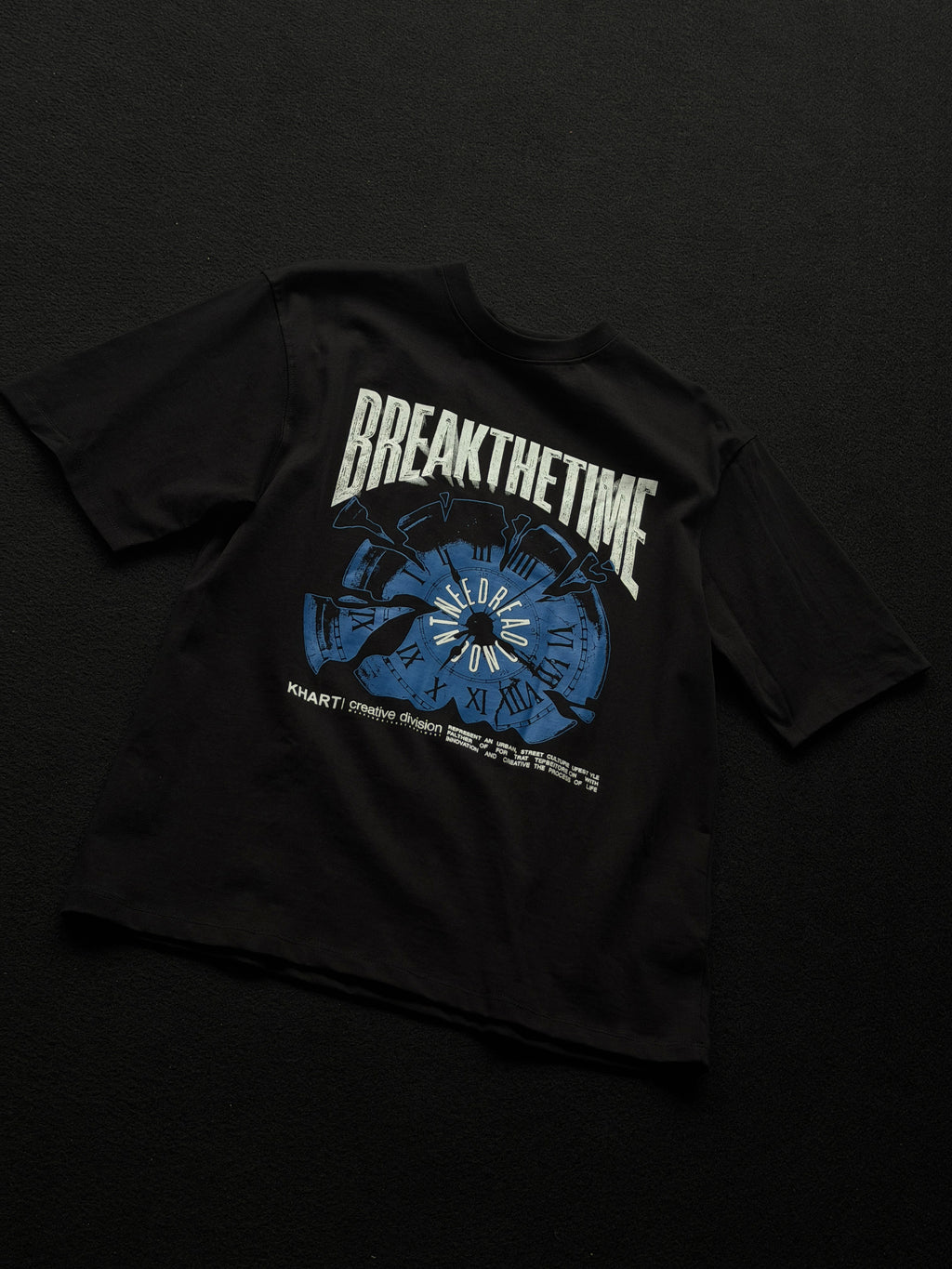 Khart Break The Time Frontprint Fivesleeve Tshirt