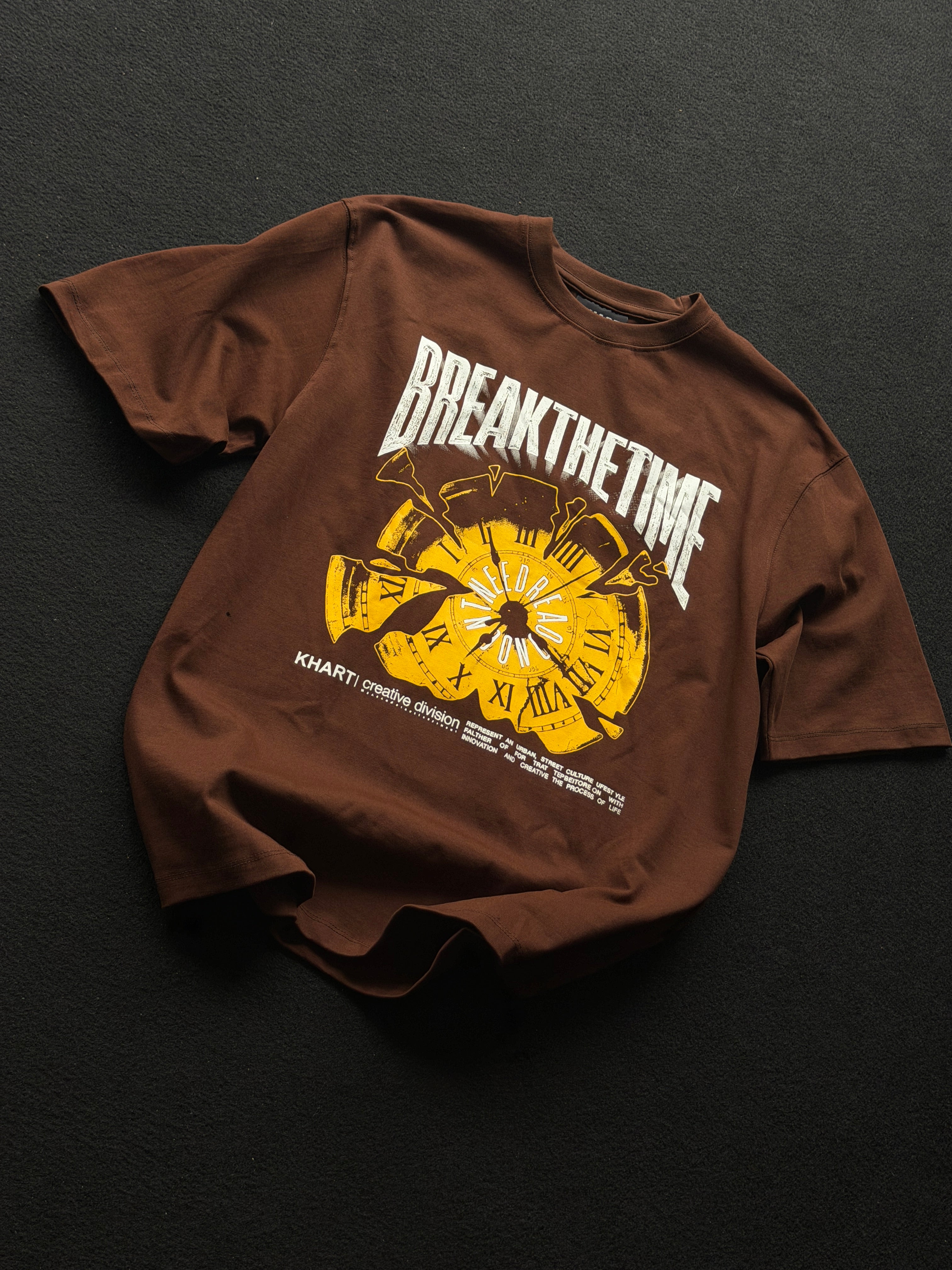 Khart Break The Time Frontprint Fivesleeve Tshirt