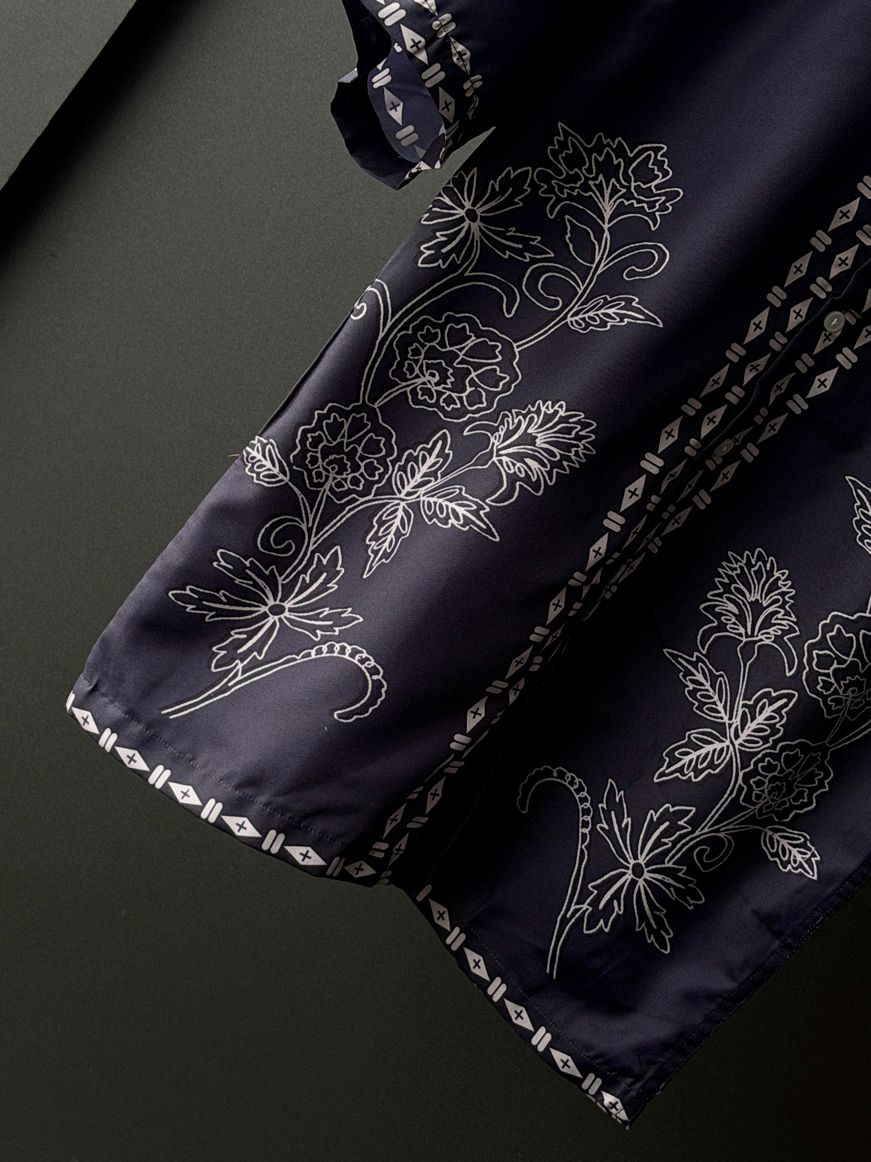 Luzon Indigo Modern Barong Fivesleeve Shirt
