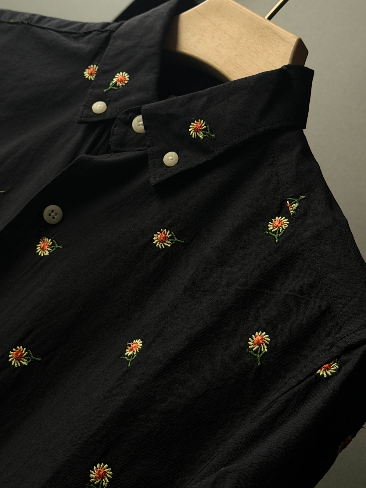 Midnightdaisies Embroidery Fullsleeve Shirt