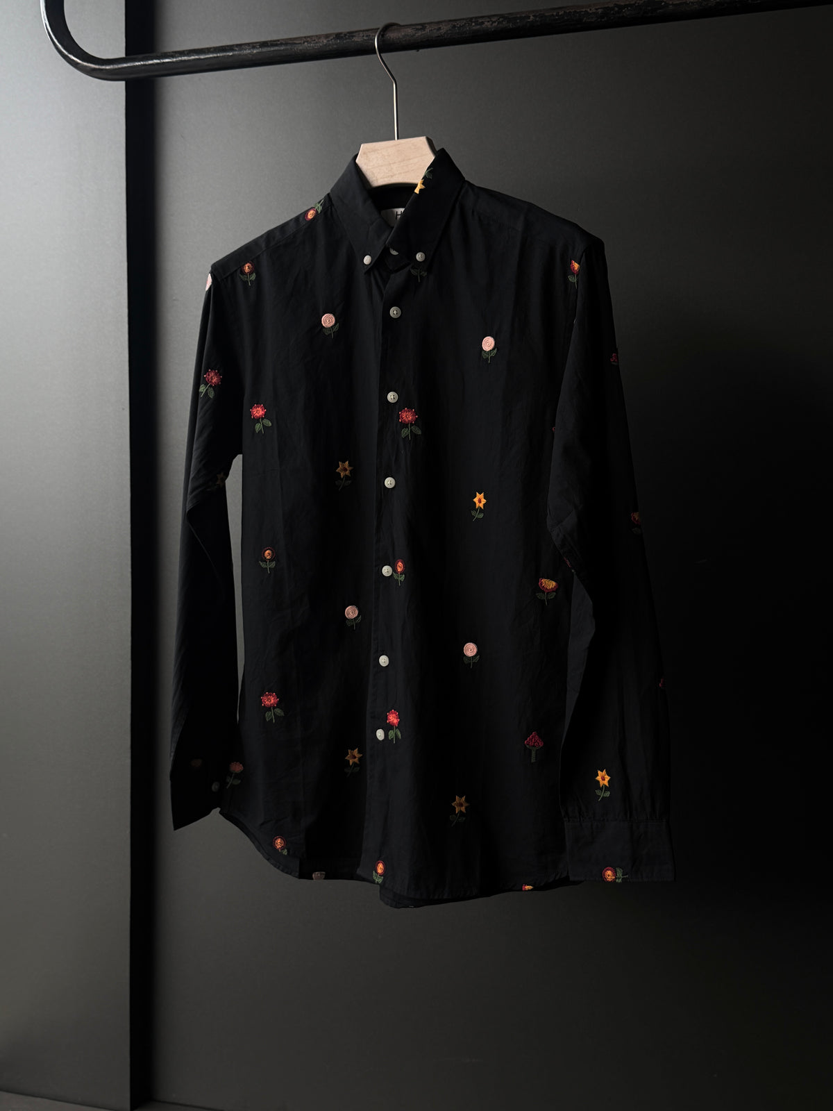 Midnightflora Embroidery Fullsleeve Shirt