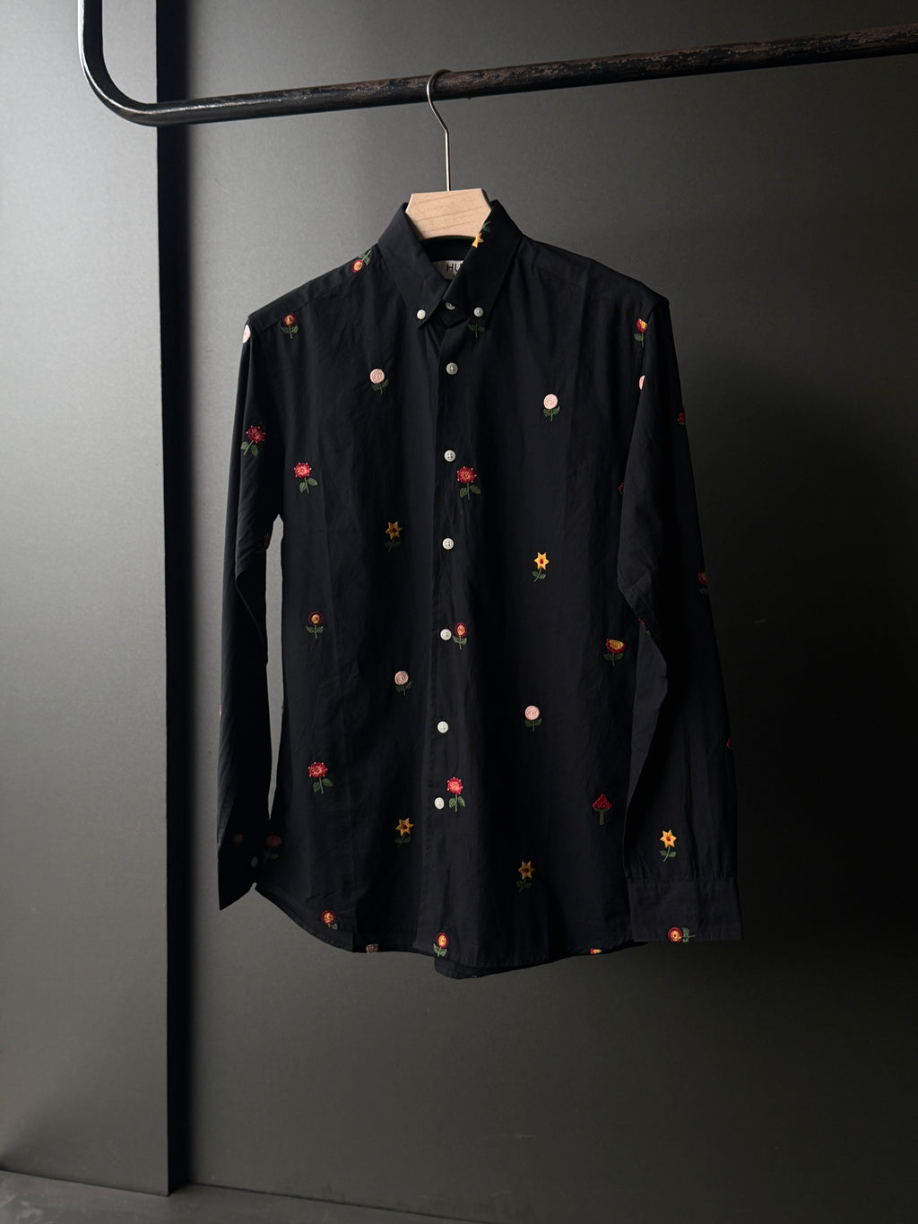 Midnightflora Embroidery Fullsleeve Shirt