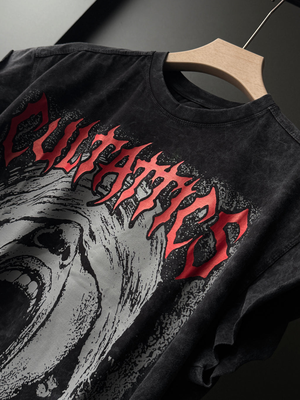 Outcry Graphic Acid Wash Sleeveless Tshirt