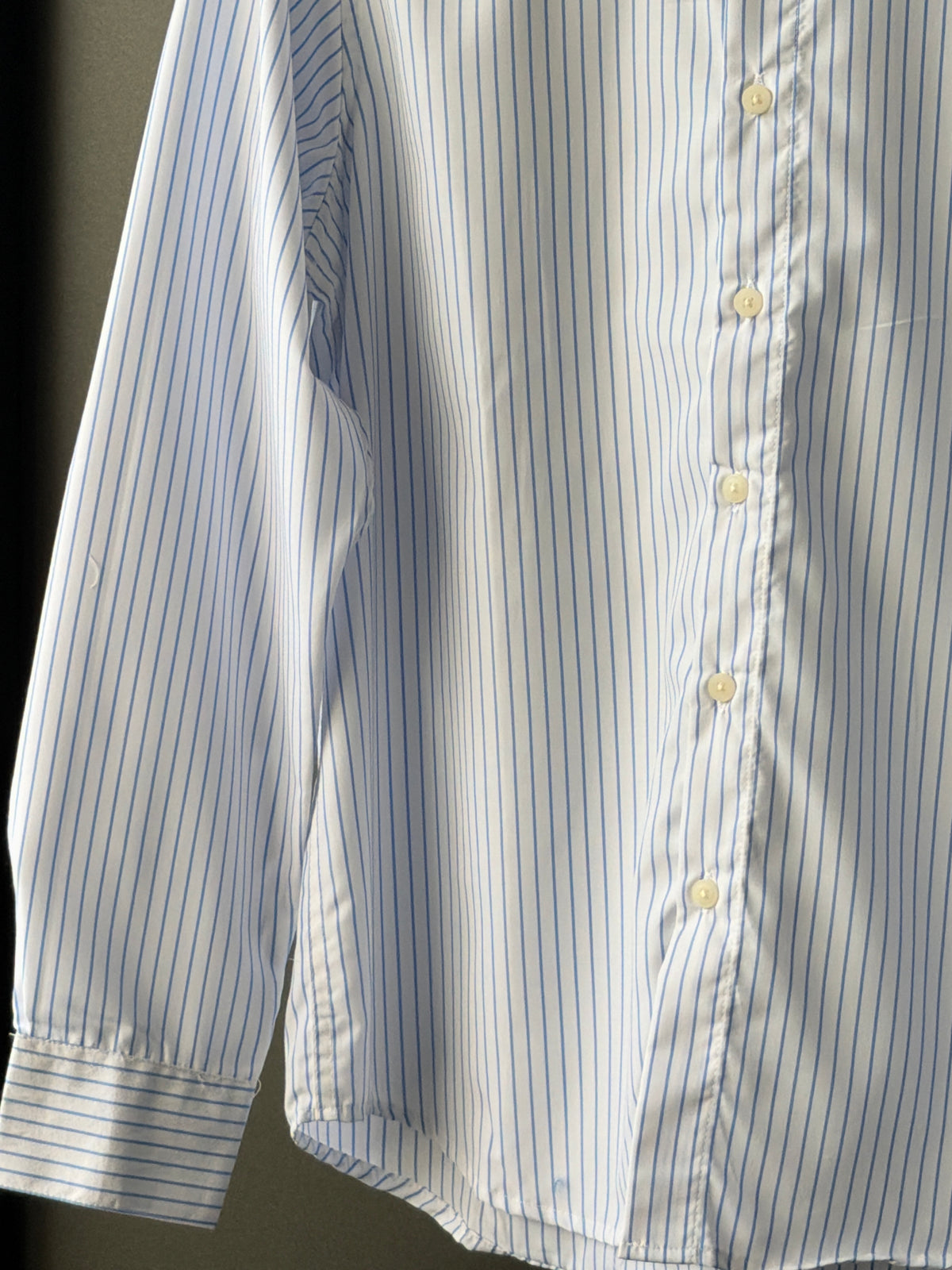 Pearlestatestripe Chineseneck Fullsleeve Shirt