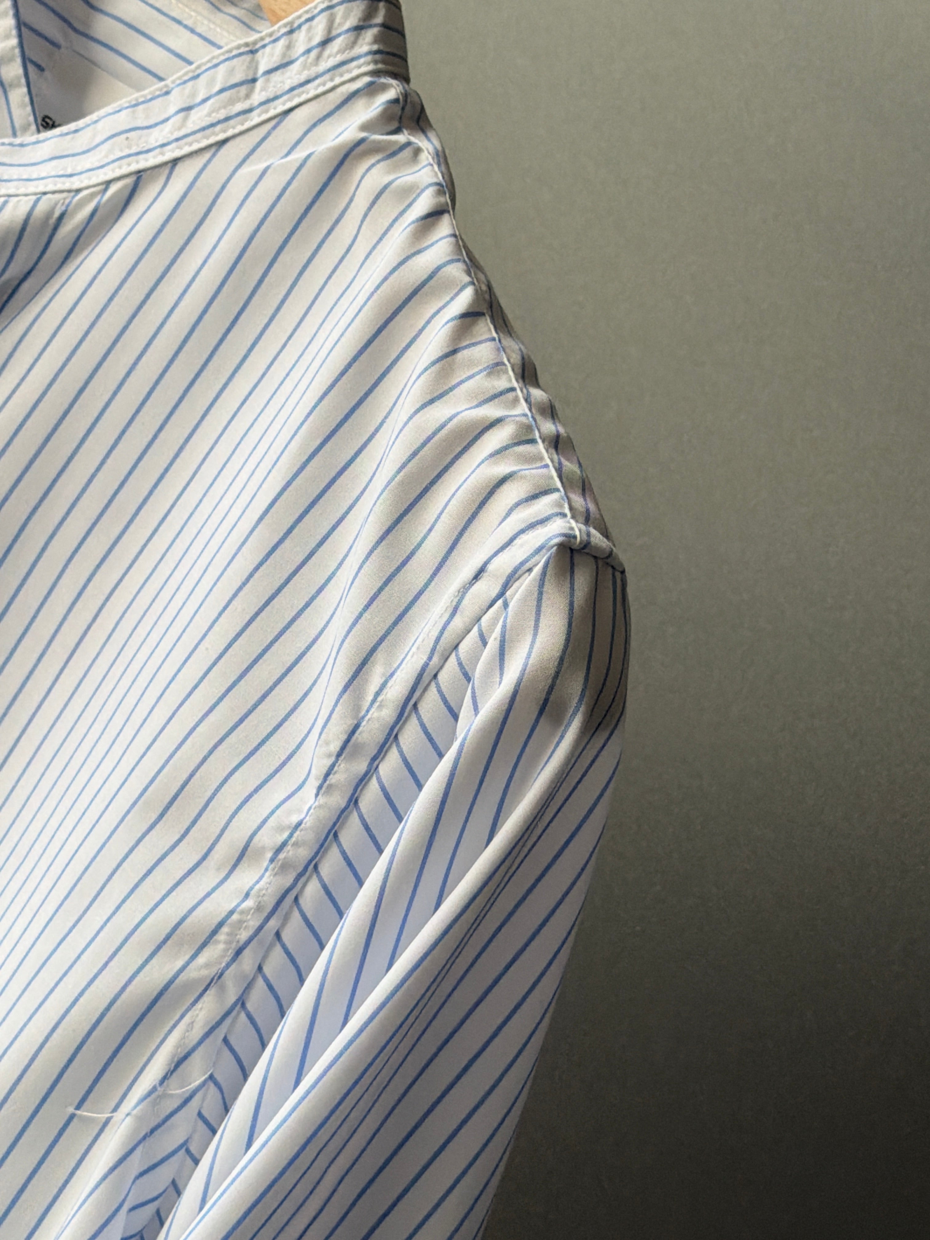 Pearlestatestripe Chineseneck Fullsleeve Shirt