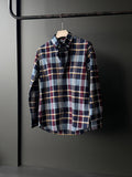 Navy Gold Cross Check    FullSleeve Shirt