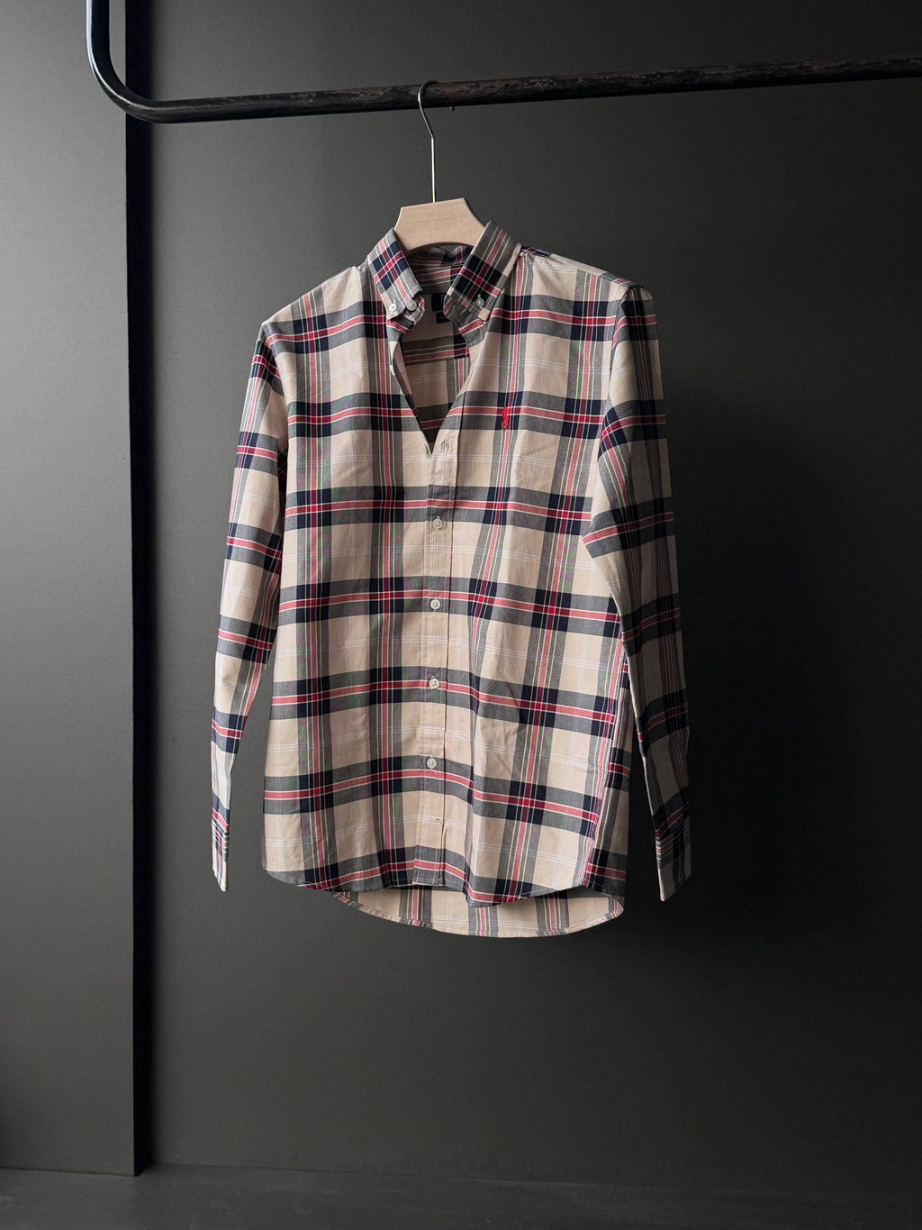 Cream Rouge Tartan Check FullSleeve Shirts