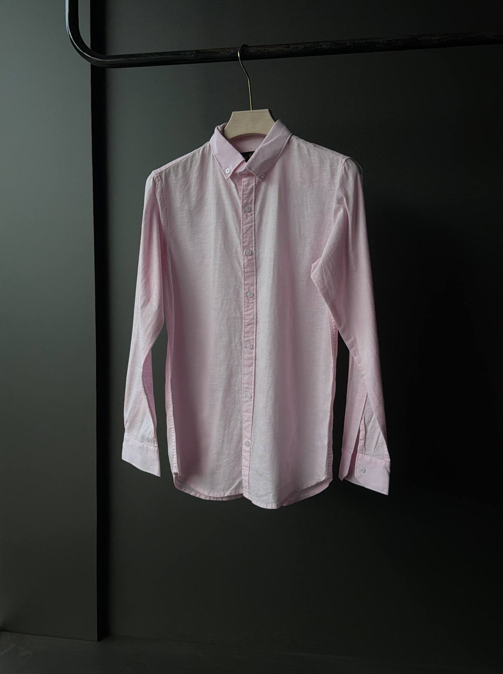 Pastel Rose Linen Plain     FullSleeve Shirts