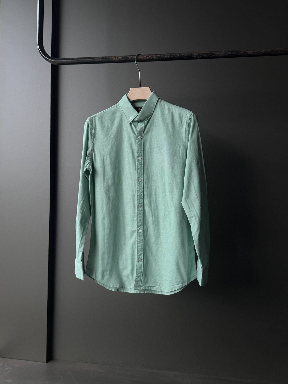 Mint Sage Linen Plain       FullSleeve Shirt