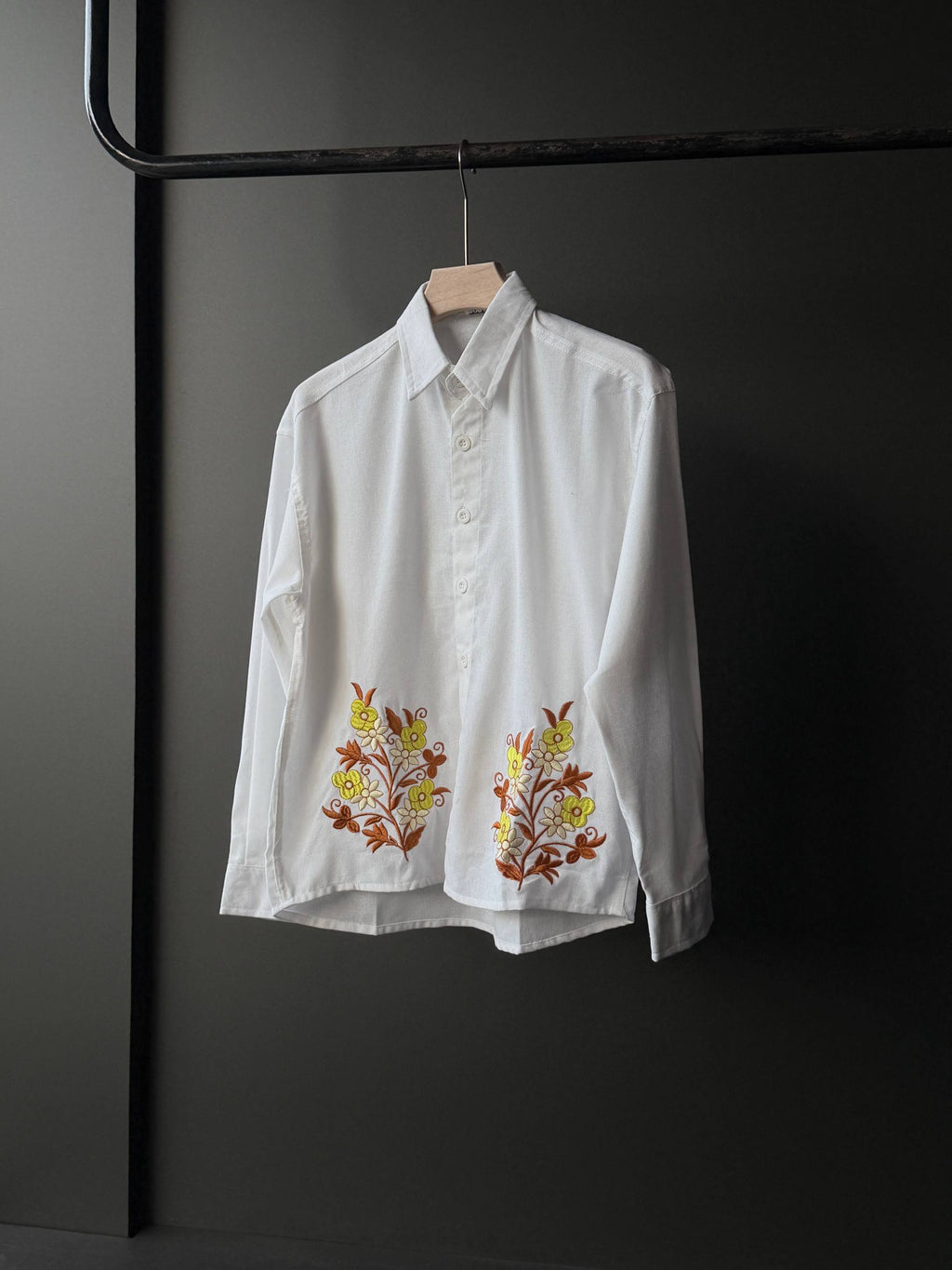 Amber Bloom Embroidery Fullsleeve Shirts