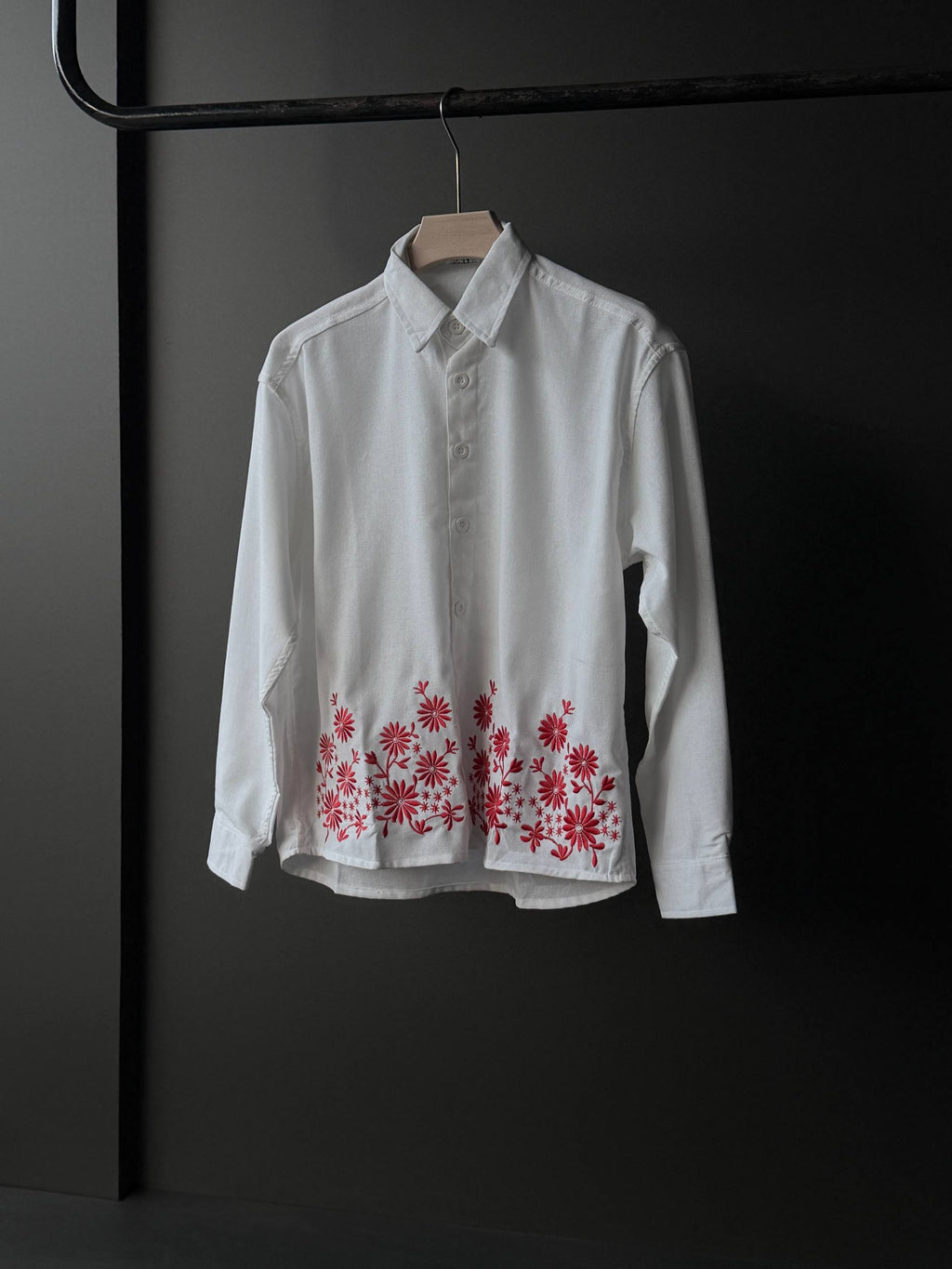 Scarlet Daisy Embroidery Fullsleeve Shirts