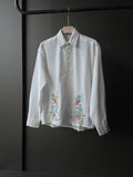 Pastel Meadow Embroidery Fullsleeve shirts