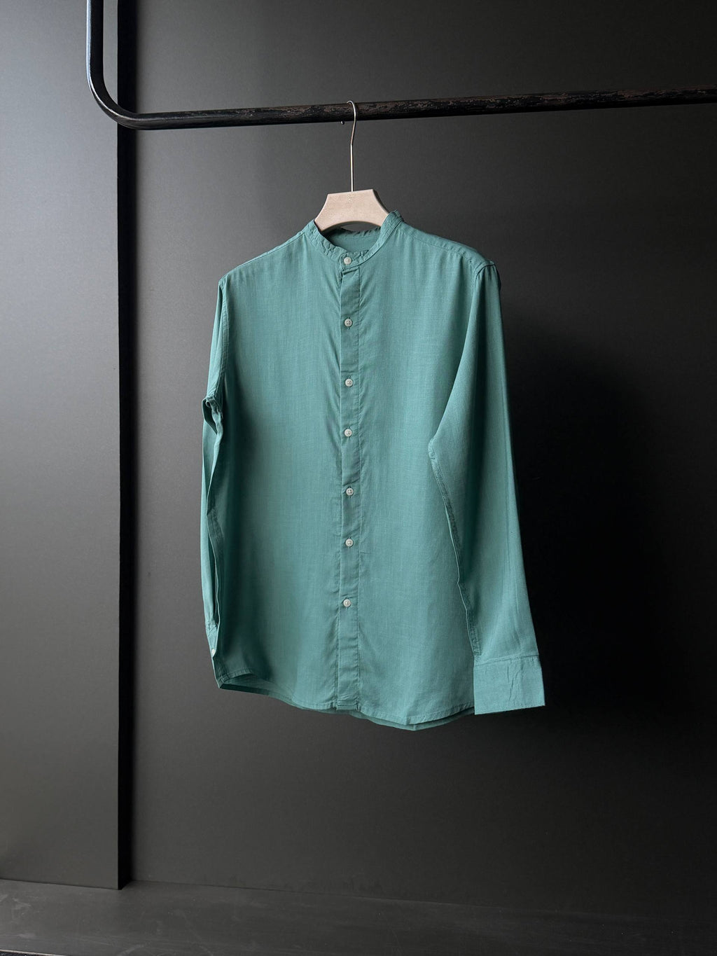 Seafoam Teal Linen           Fullsleeve Shirts