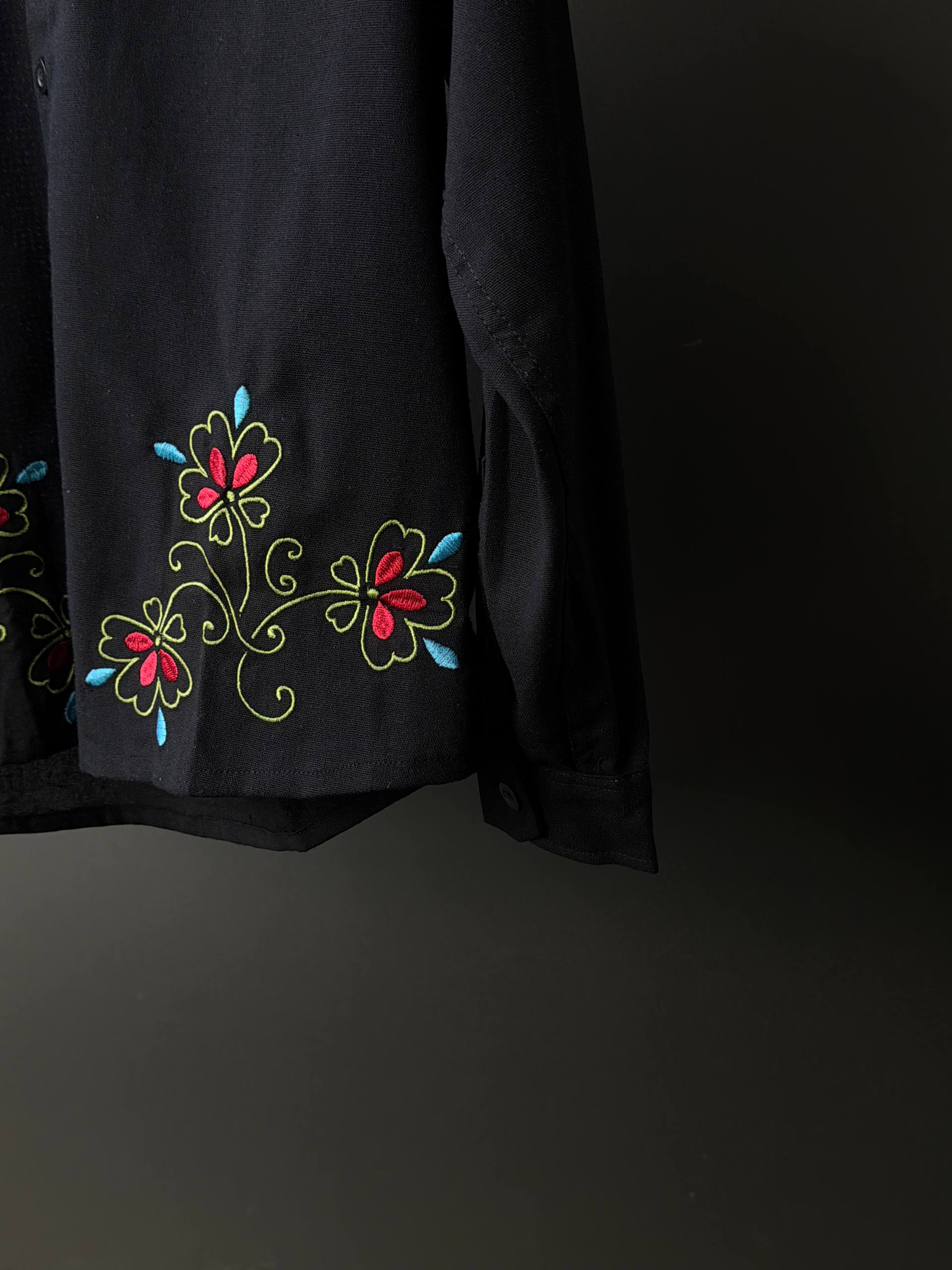 Folk Bloom Embroidery                        Fullsleeve Shirts