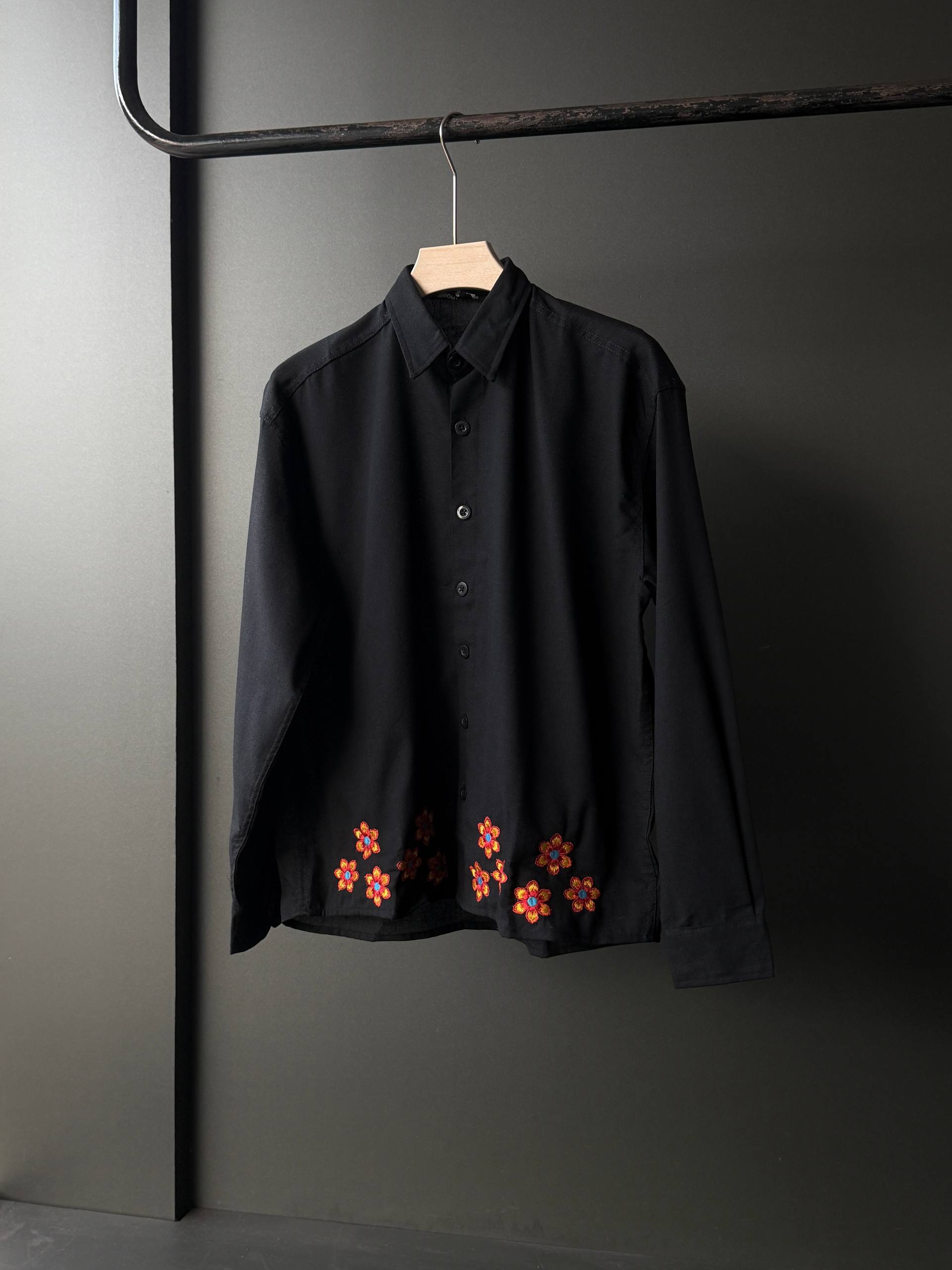 Ember Daisy Embroidery  FullSleeve Shirts