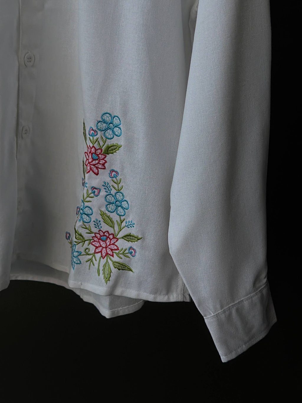 Pastel Meadow Embroidery Fullsleeve shirts
