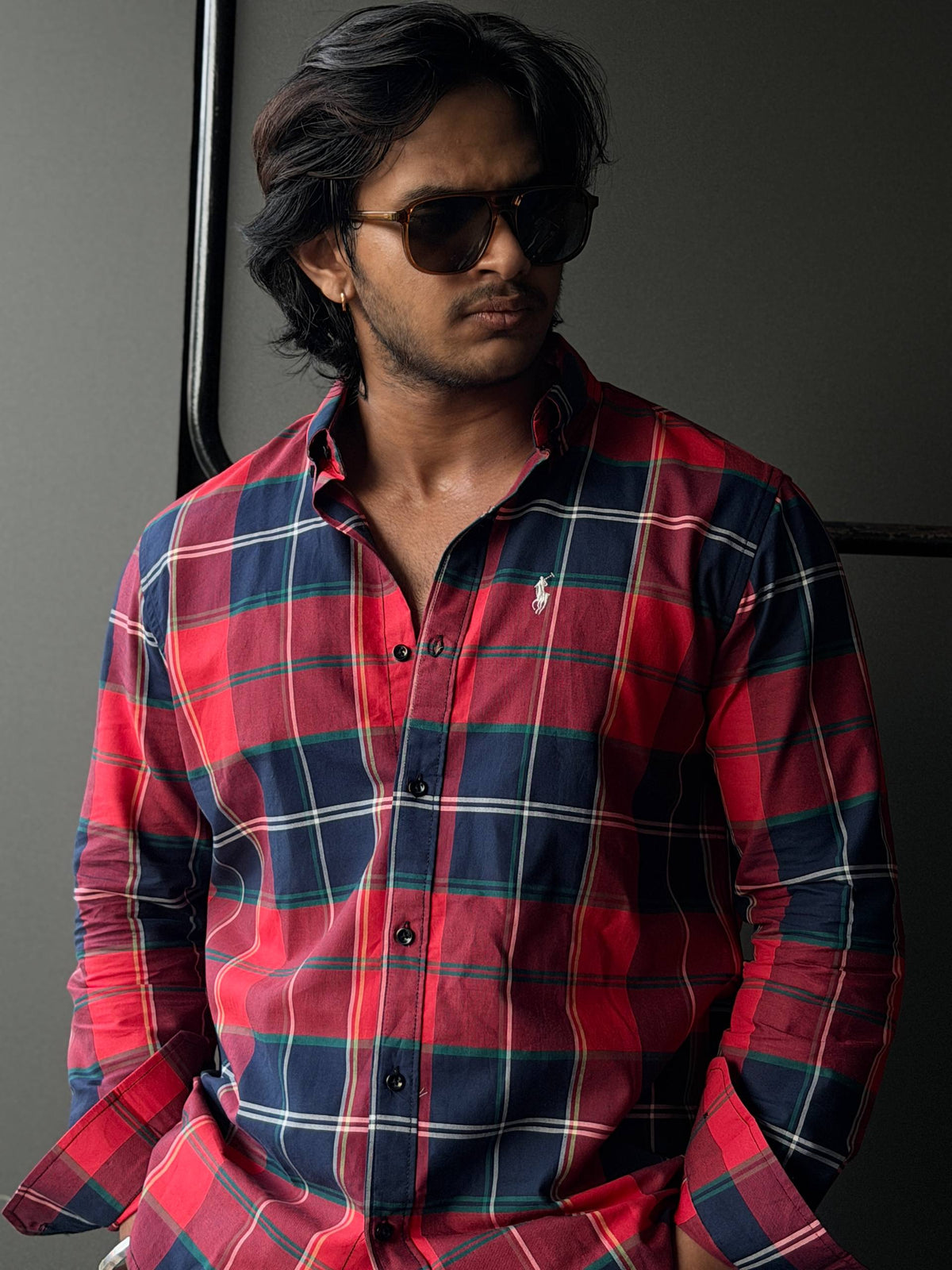 Crimson Harbor Check     FullSleeve Shirts