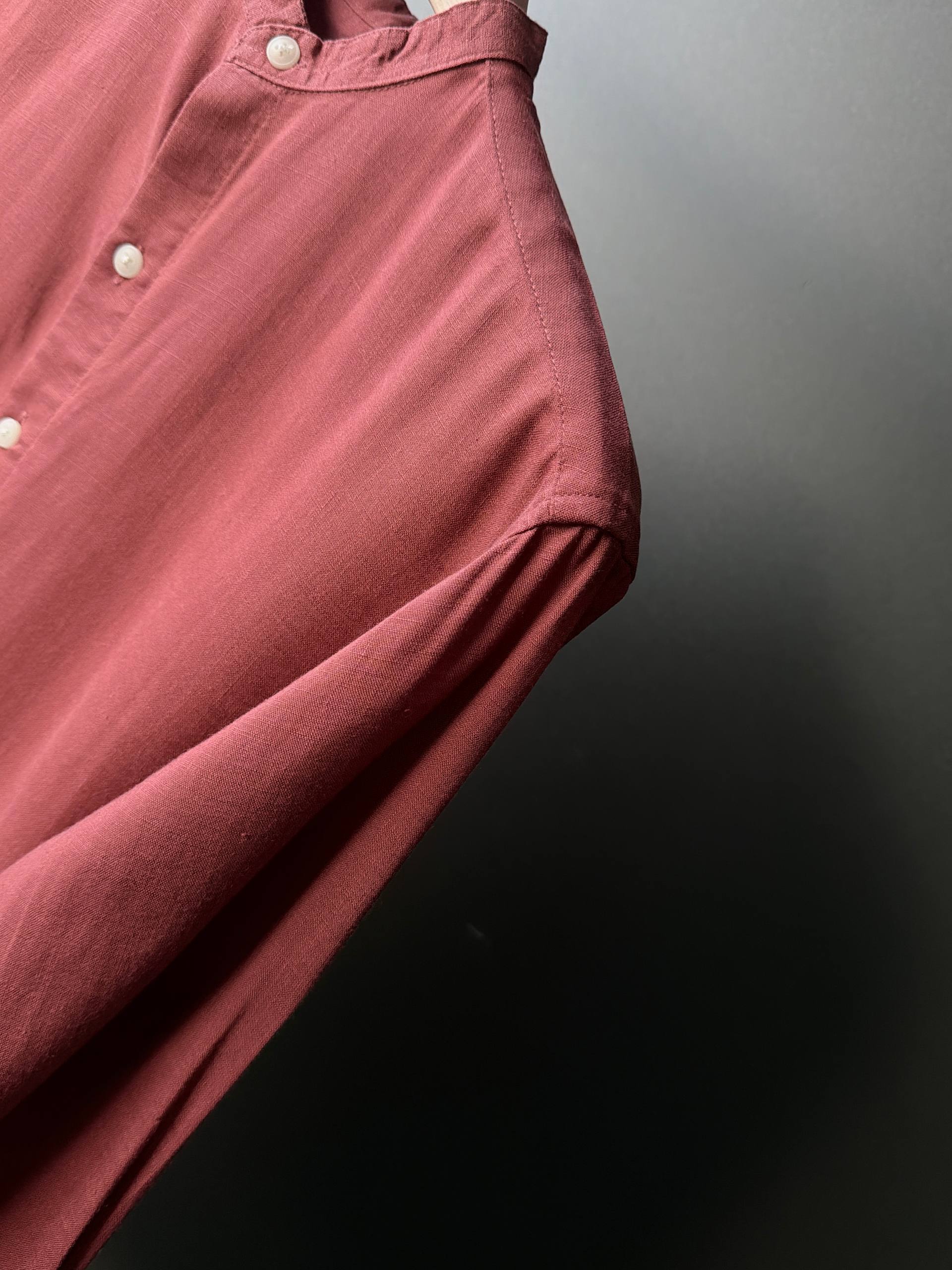 Merlot Rose Linen Fullsleeve Shirt