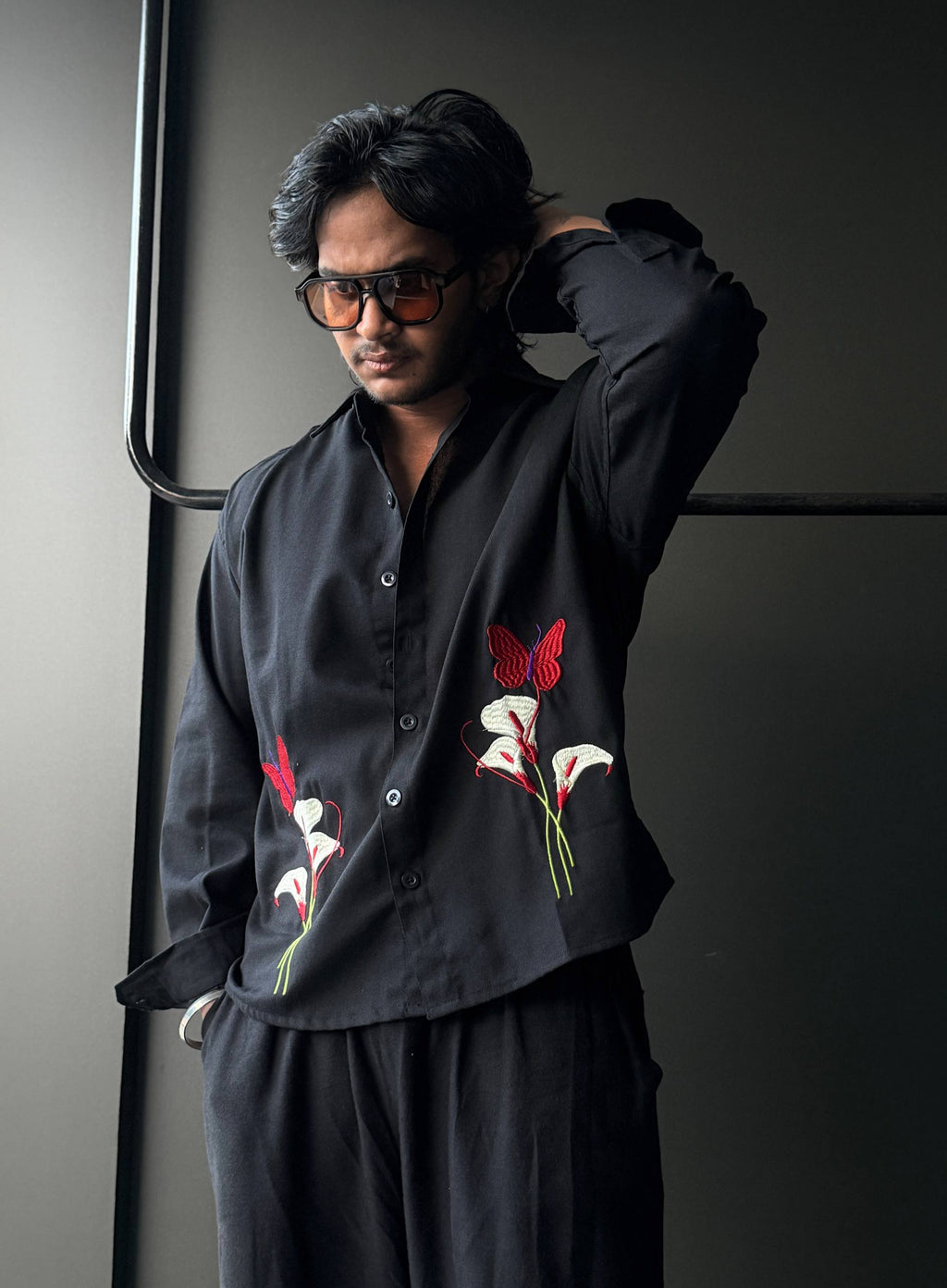 Crimson Lily Embroidery
FullSleeve Shirts