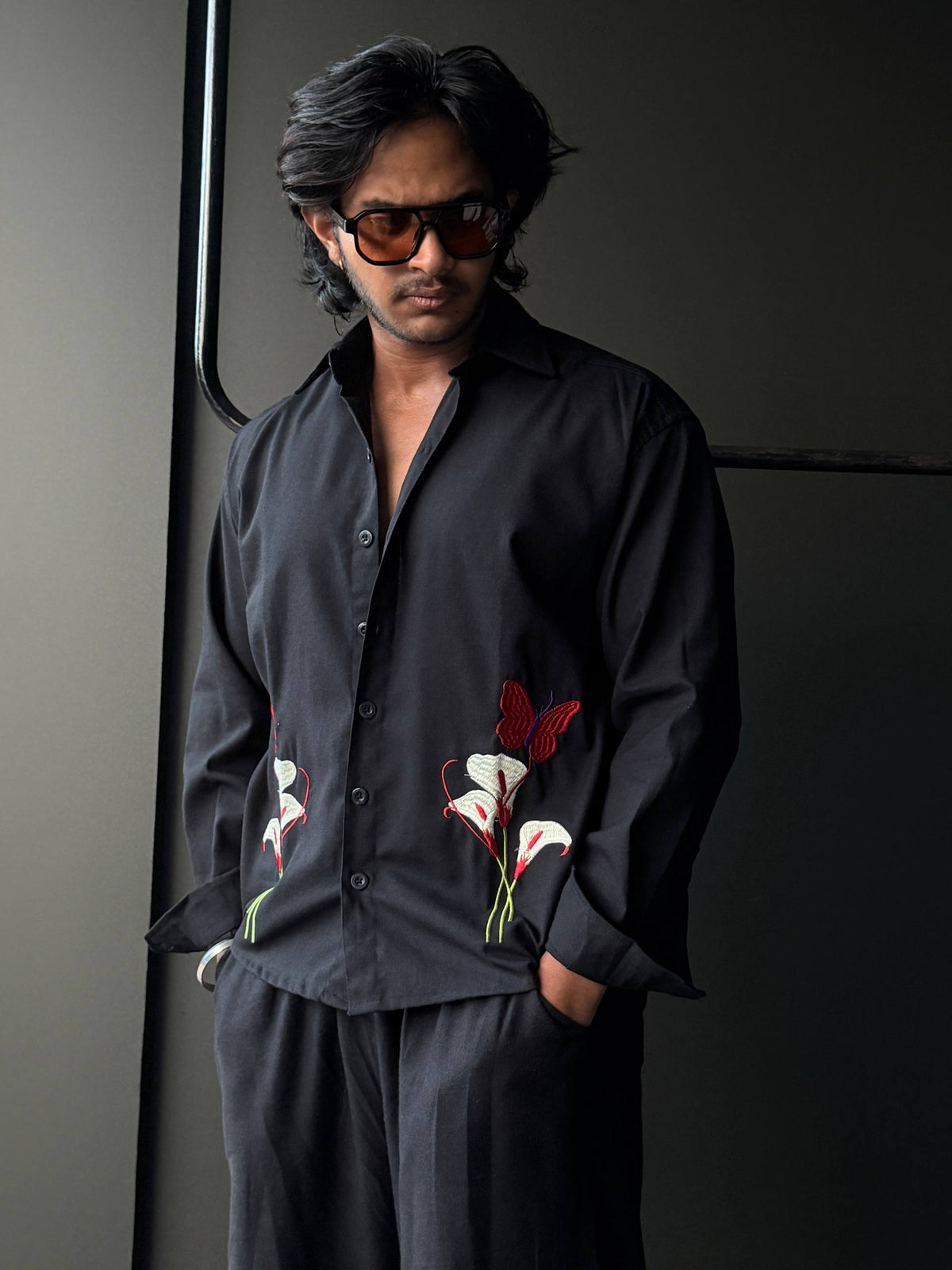 Crimson Lily Embroidery
FullSleeve Shirts