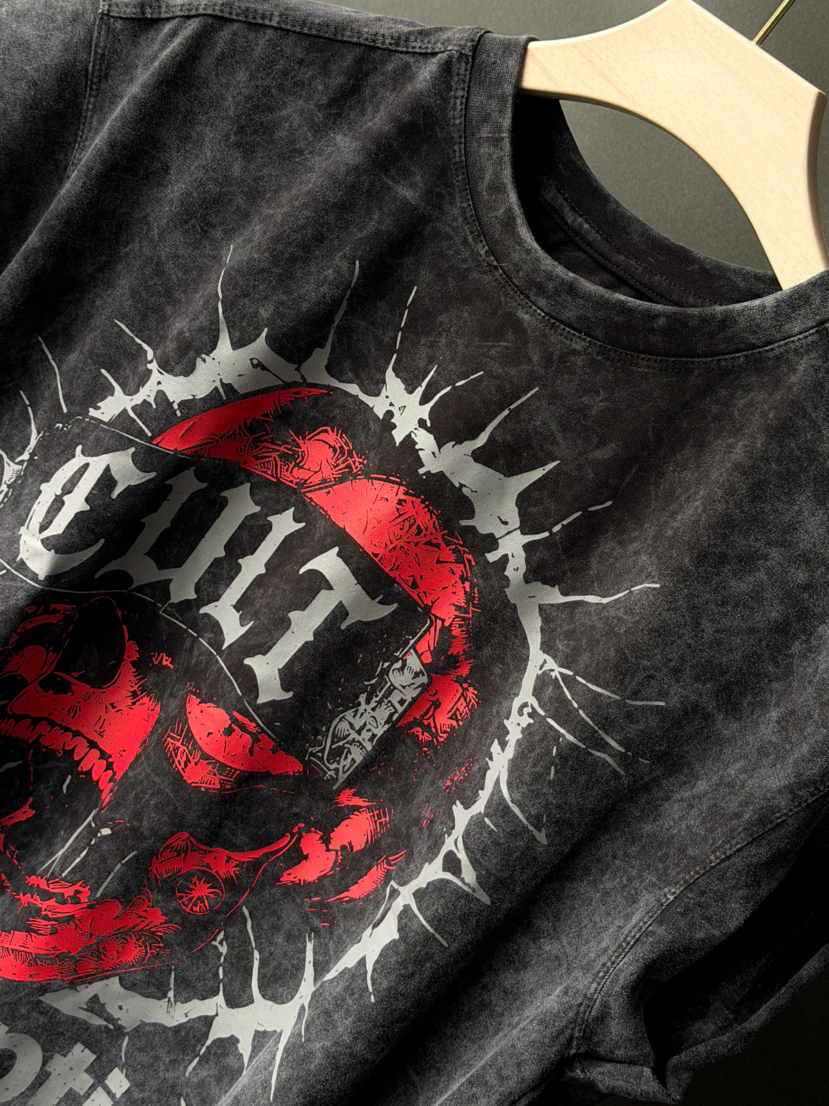 Redemption Skull Acid Wash Sleeveless Tshirt