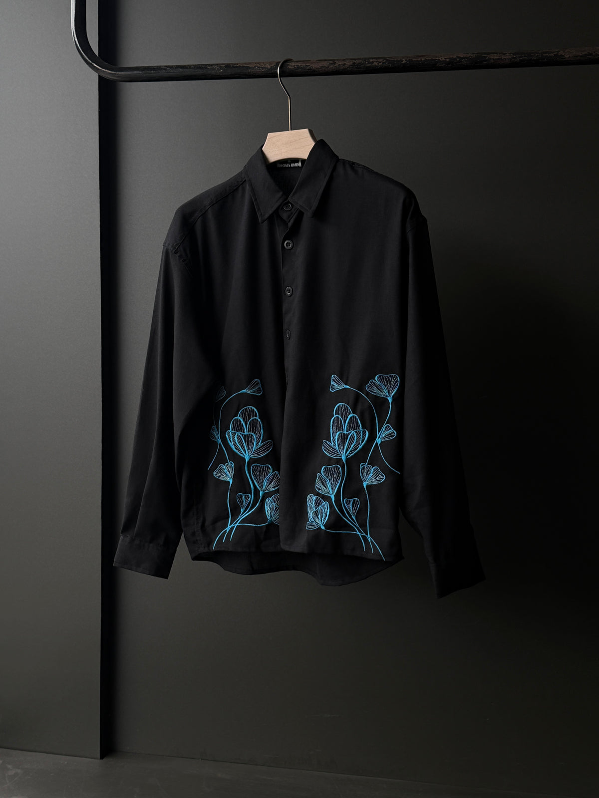 Blue Botanic Embroidery FullSleeve shirt