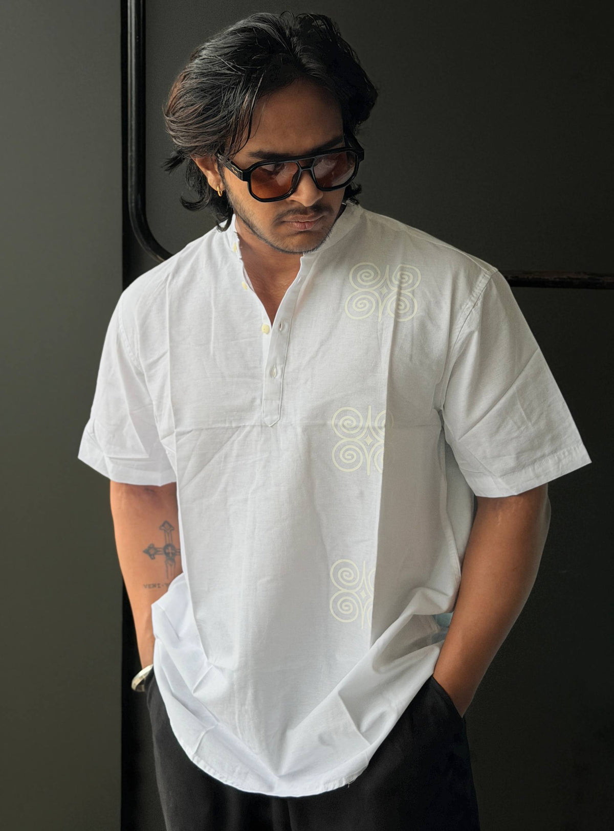 Ethnic Short Kurtas For Men     Halfsleeve