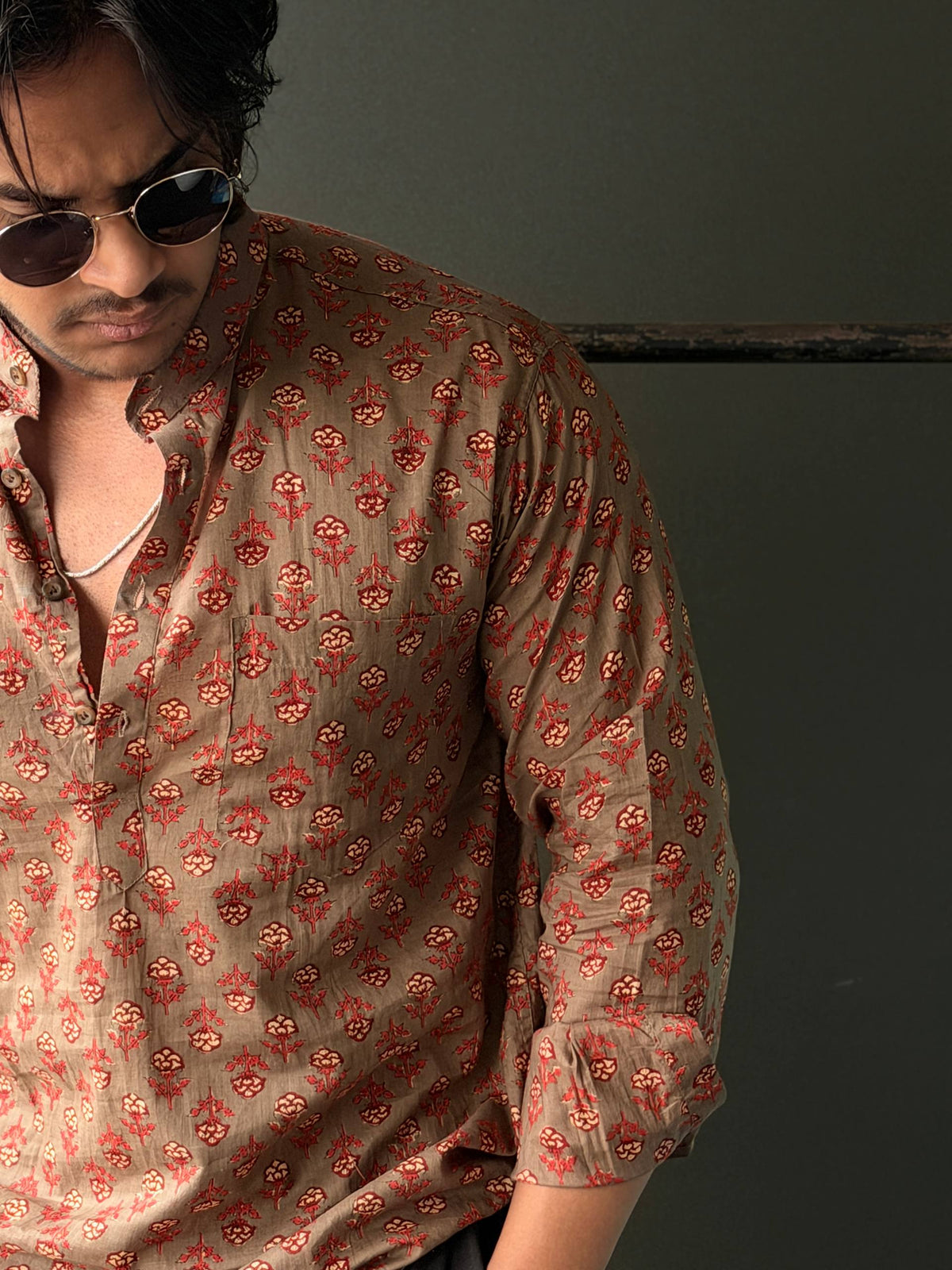 Mitti Gul Traditional Printed     Short Kurta Fullsleeve