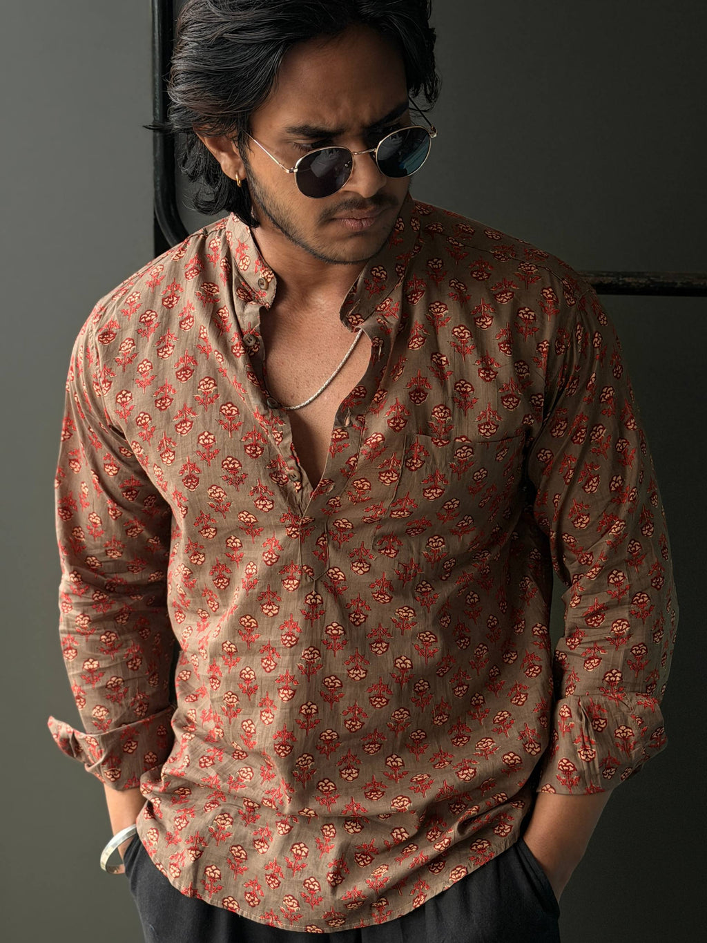 Mitti Gul Traditional Printed     Short Kurta Fullsleeve