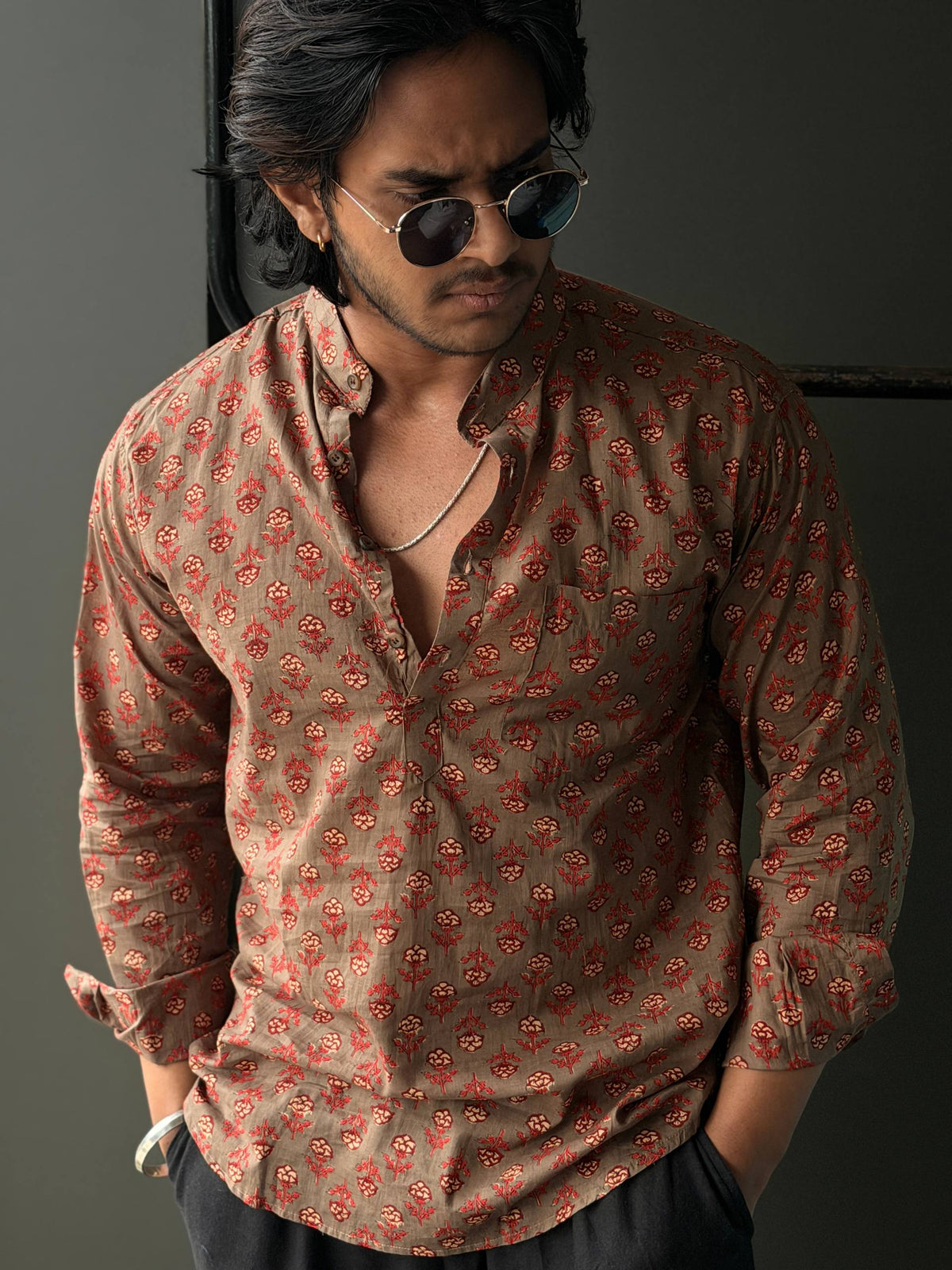 Mitti Gul Traditional Printed     Short Kurta Fullsleeve