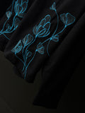 Blue Botanic Embroidery FullSleeve shirt
