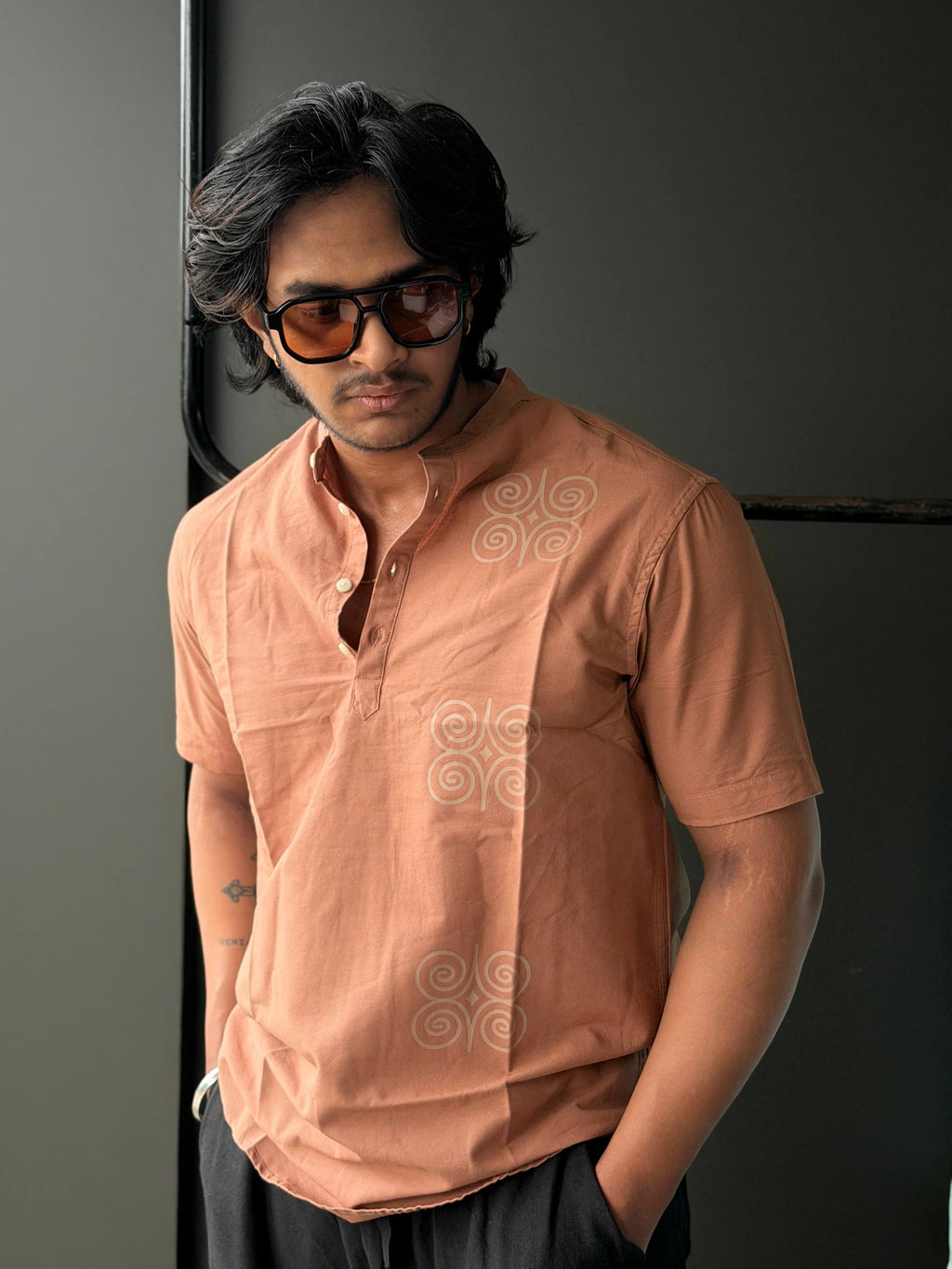 Ethnic Short Kurtas For Men     Halfsleeve