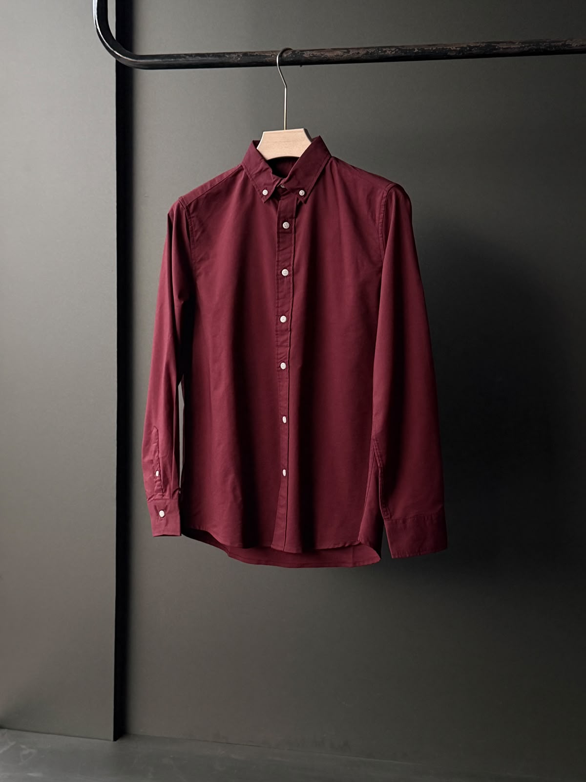 Bordeaux Plain Oxford      Fullsleeve Shirt