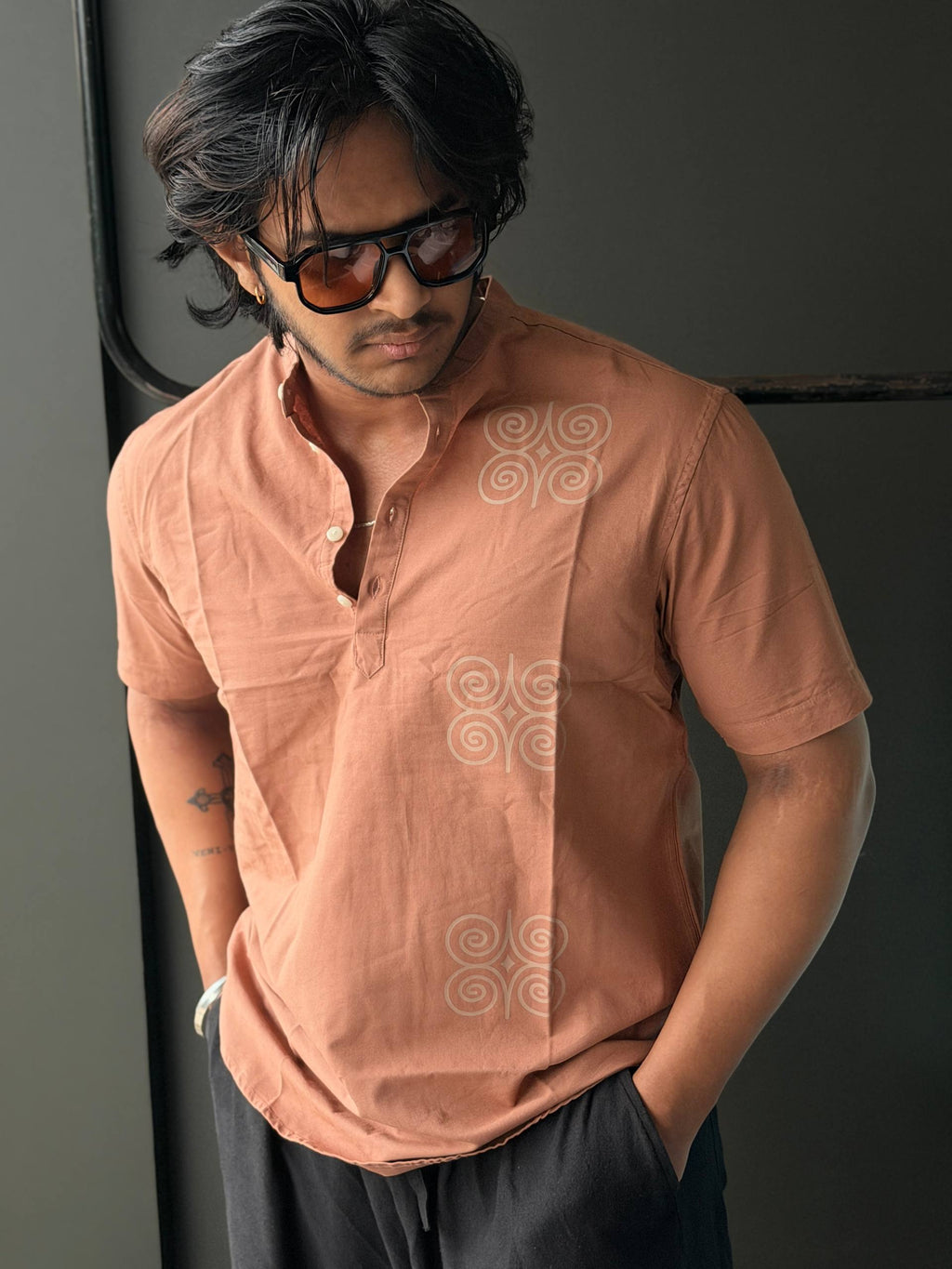 Ethnic Short Kurtas For Men     Halfsleeve