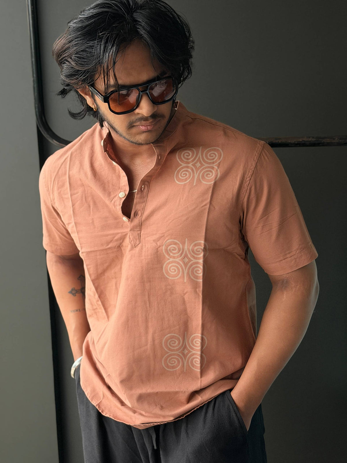 Ethnic Short Kurtas For Men     Halfsleeve