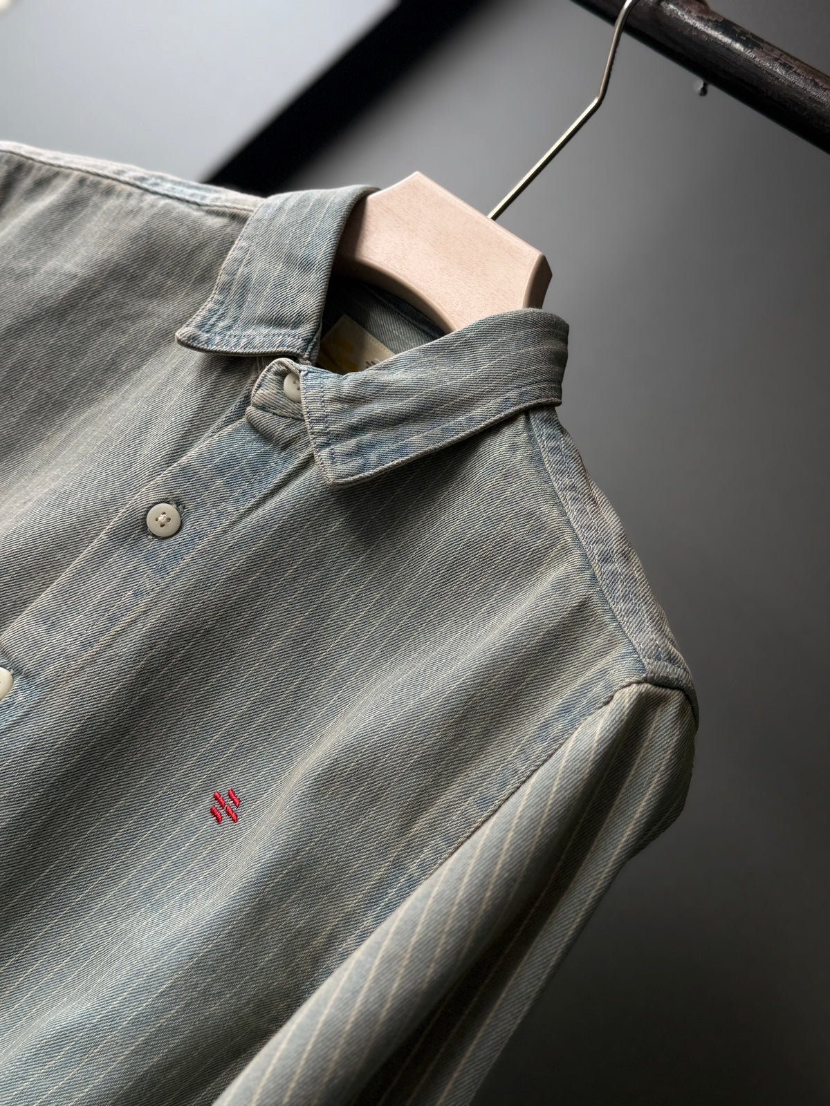 Stormdenim Striped Denim Fullsleeve Shirt