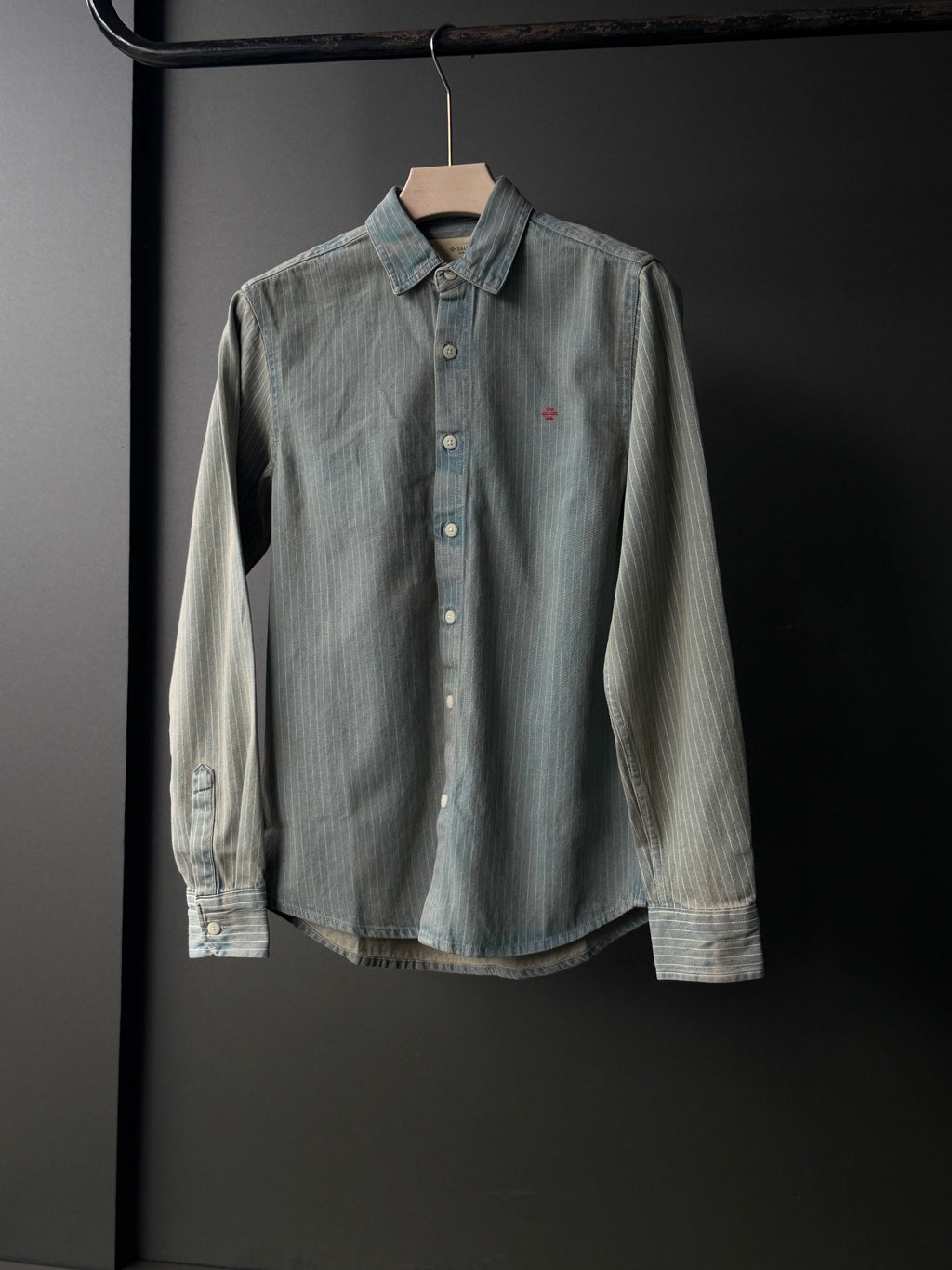 Stormdenim Striped Denim Fullsleeve Shirt