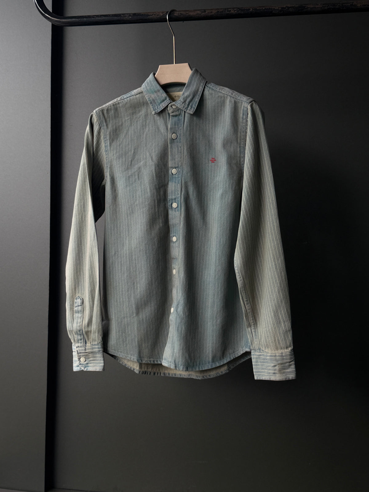 Stormdenim Striped Denim Fullsleeve Shirt