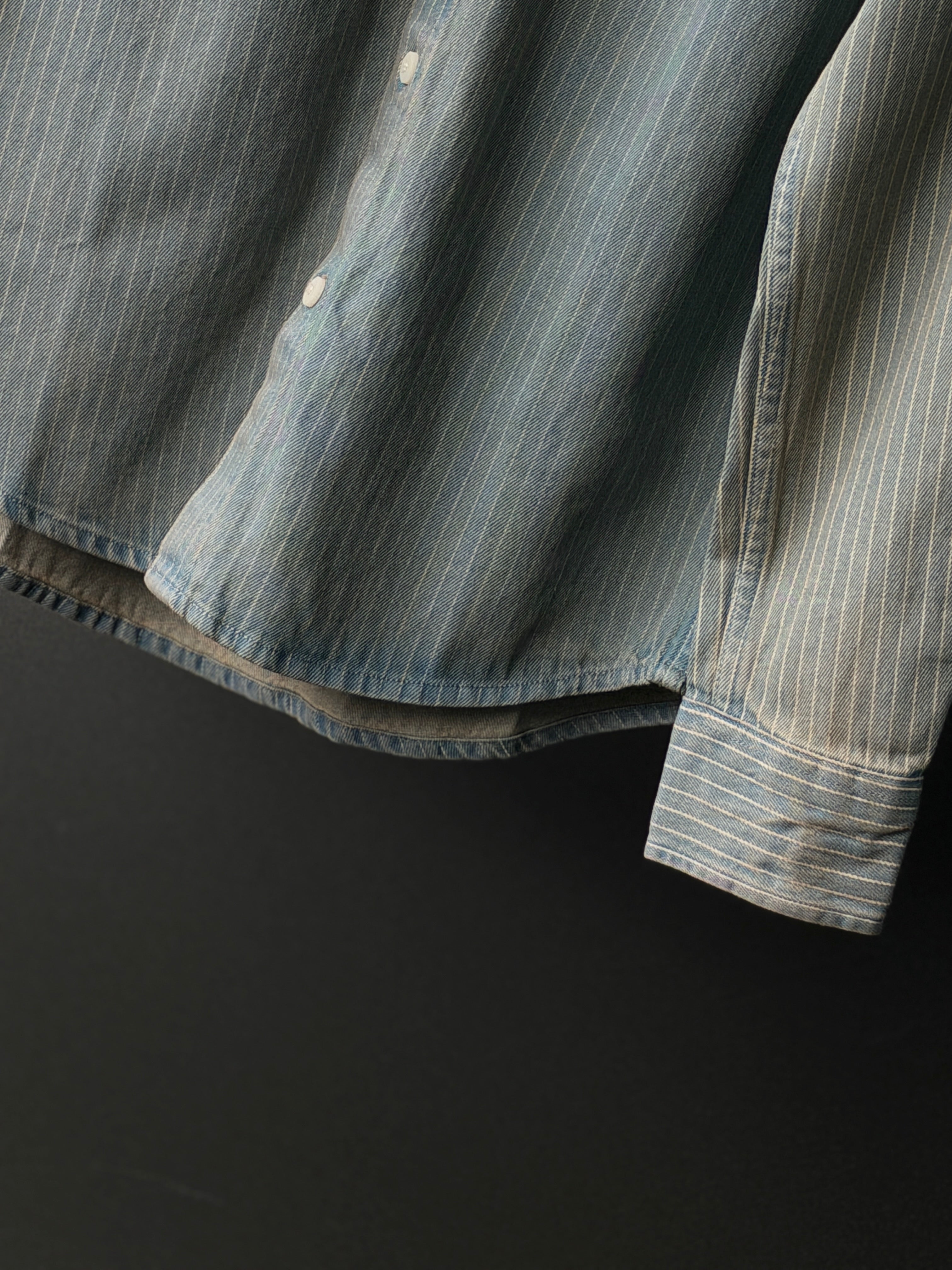 Stormdenim Striped Denim Fullsleeve Shirt